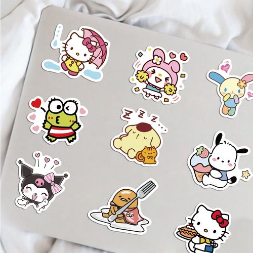Generic stickers Mixed Cartoon Sanrio Cute Hello Kitty Cinnamoroll Kuromi  My Melody à prix pas cher