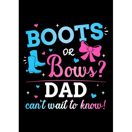 product_image_name-Generic-Gender reveal boots or bow  Style 3 Poster Chambre Haute Qualité-1