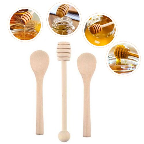 Cuillère à miel en bois | 16 cm | Louche de miel | bol