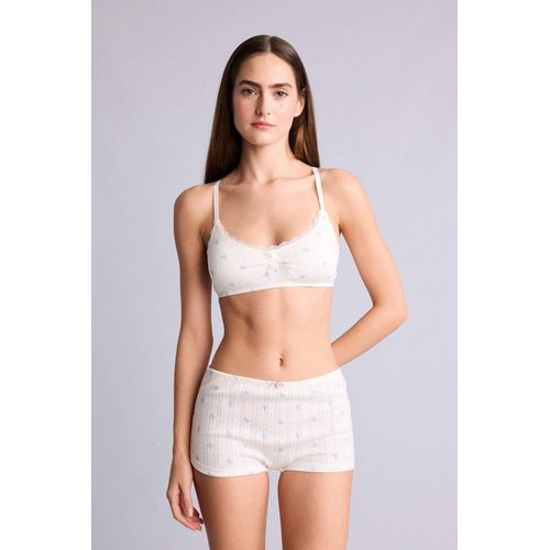 Defacto Boxer en coton à fleurs