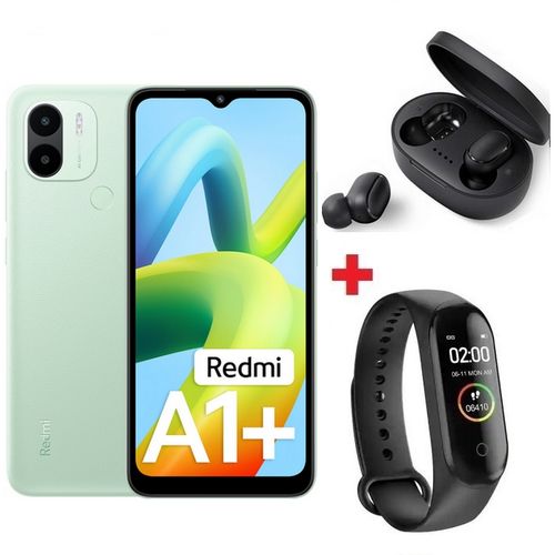 Redmi A1+ 6.52" - 2GB + 32GB - 8MPx – Vert- Band + Écouteur