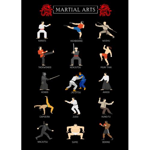 product_image_name-Generic-Martial Arts Poster Chambre Haute Qualité-1