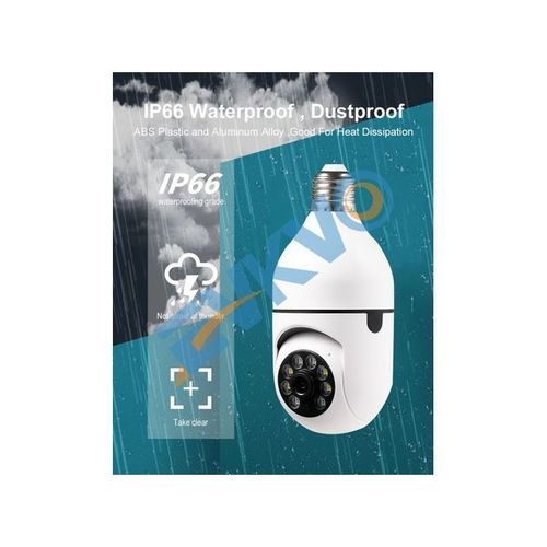 product_image_name-Generic-كاميرا مراقبة واي فاي 3 ميجابكسل 1080P ، لمبة إضاءة E27 CCTV LED IR-2