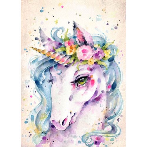 product_image_name-Generic-Little unicorn water colour art  Poster Chambre Haute Qualité-1