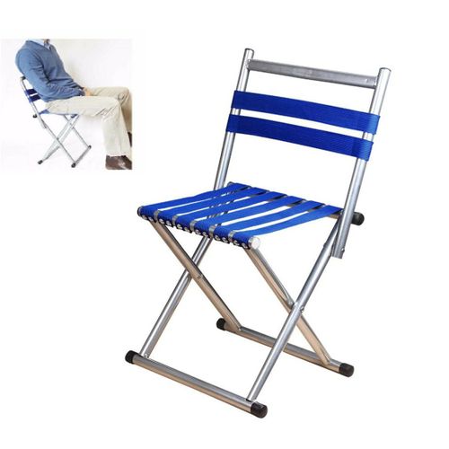 Generic Tabouret Pliant Portable Ceinture Bleu, Chaise De Pêche en