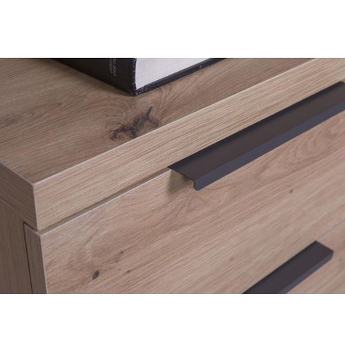 product_image_name-Kitea-Bureau ESPRESSO 4 TIROIRS + 1PORTE - Chêne-3