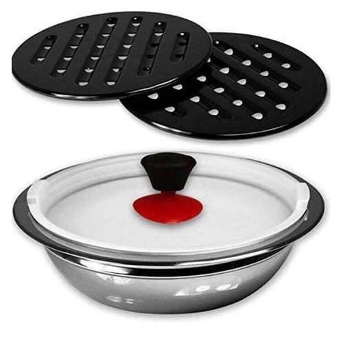 product_image_name-Royal Swiss-Batterie de cuisine en acier inoxydable de 16 pièces avec couvercle en verre-3