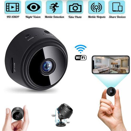 Caméra Surveillance WiFi Intérieure Sans Fil 360° Vision Nocturne