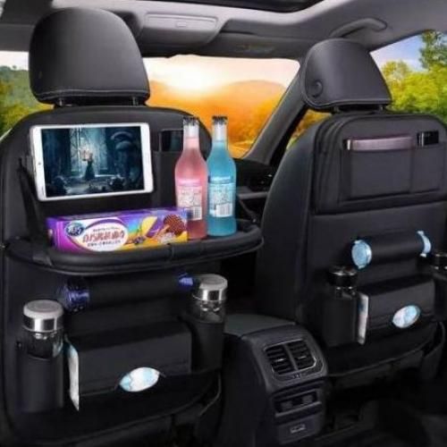 Organisateur de voiture pliable pour sac poubelle de voiture pour sièges