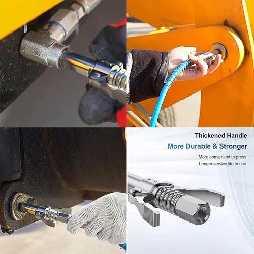 2X Coupler G Pour Pompe à Graisse Avec Tuyau Flexible,avec Tous Les Pistolets Graisseurs 18 Embout Pompe A Graisse Coupleur Pour Pompe A Graisse Raccord De Pistolet A Graisse Compatible 88644111