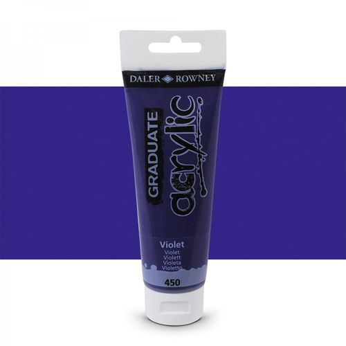 product_image_name-Daler Rowney-Peinture Acrylique Graduate Acrylic - 120 ml - 450 Violet-1