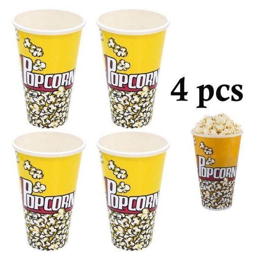 product_image_name-Generic-alot de 4 Gobelets à Popcorn Réutilisables – Design Cinéma Jaune-1