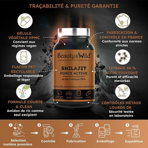 product_image_name-Beauty & Wild-شيلاجيت القوة النشطة، حمض الفولفيك 50% - حيوية، قدرة التحمل، الاسترداد، 90 كبسولة - صنع في فرنسا-4