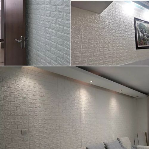 Generic 5 Panneau Mural 3D Décoratif Reel Autocollant Impermiable et  lavable Anti-humidité 77/70 à prix pas cher