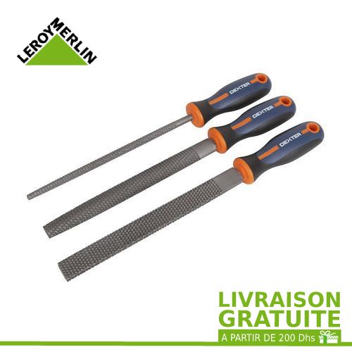 Leroy Merlin Lot De 3 Rapes Bois Grosse Piqure Long 20cm