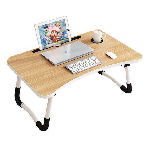 Table de Lit Ordinateur Portable Support Plateau Pliable Canapé, Lecture,  Travail… - Bois - Français