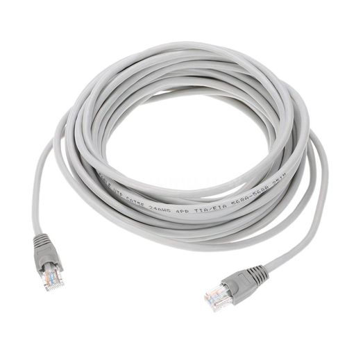 Câble Ethernet 15m Cat 6 Cable RJ45 15m Câble de Réseau, Plat