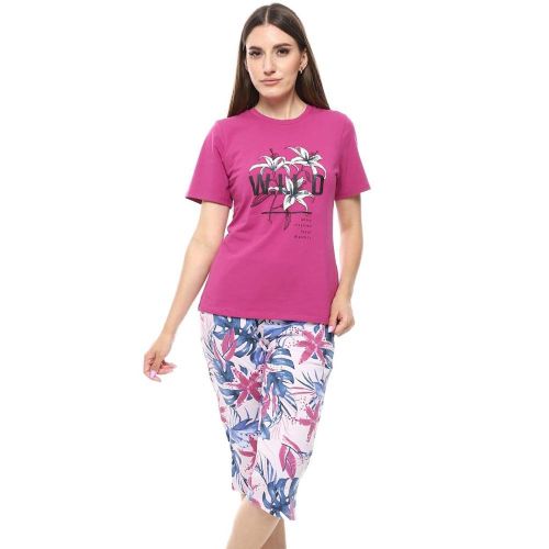 product_image_name-Red Cotton-WOMEN PANTACORE PYJAMA-1