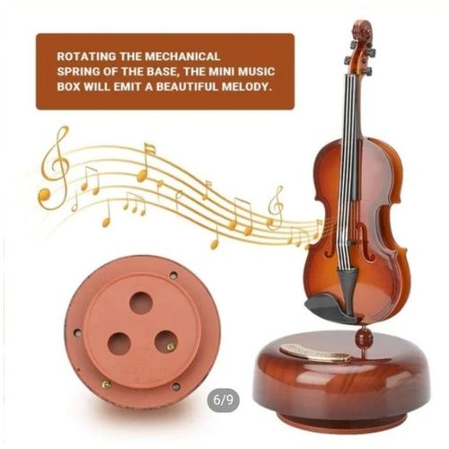 product_image_name-Generic Xim-Boîte de Musique de Violon Classique avec base musicale tournante et décoration-2