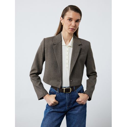 product_image_name-Koton-سترات نسائية بنقشة مربعات بنية-3