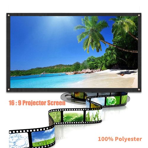 16:9 Home Projection Screen Soft Polyester Film Theater Movie Video