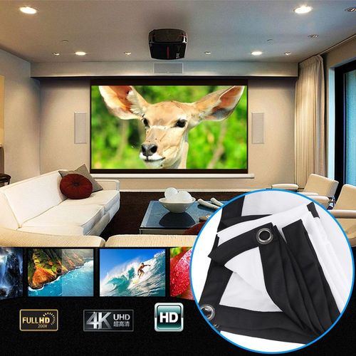 16:9 Home Projection Screen Soft Polyester Film Theater Movie Video