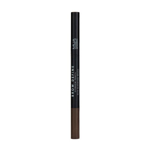 product_image_name-Mua Makeup Academy-  MUA BROW DEFINE EYEBROW PENCIL WITH BLENDING BRUSH DARK BROWN-1