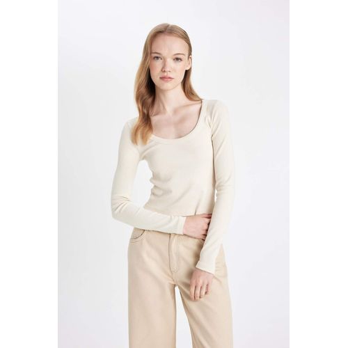 Defacto T shirt Slim basique a col U et manches longues pour Femme a prix pas cher Jumia Maroc