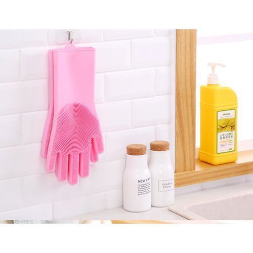 Gants de Vaisselle,Gants Silicone,Gants de Nettoyage avec Brosse,pour  Lavage,Cuisine,Ménage,Salle de Bain,Voiture,Animaux,2pcs - Cdiscount Au  quotidien