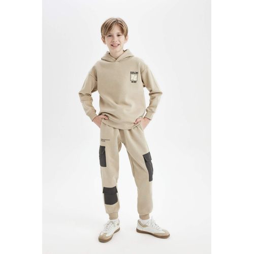 product_image_name-Defacto-Jogging Cargo imprimé à taille élastique pour Garçon-4