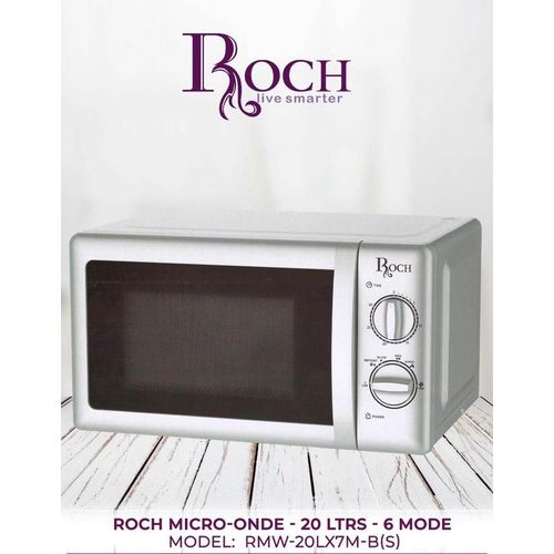 Roch micro ondes 20L 700w gris 5 puissances fonction décongélation