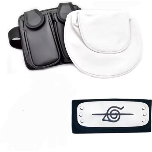 product_image_name-Generic-3 قطع/حزمة أنمي كوسبلاي ناروتو ملحقات سلاح النينجا، حقيبة كوناي، عصبة رأس، ملحق شوريكين أكاتسوكي كاكاشي لعبة-1