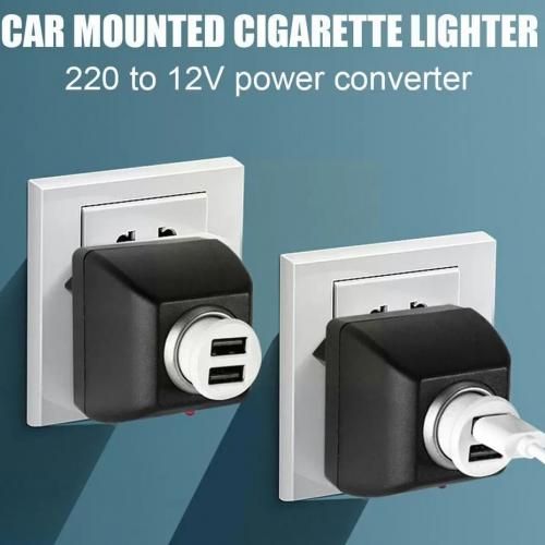 Generic Adaptateur allume-cigare pour voiture AC 220V à DC 12V