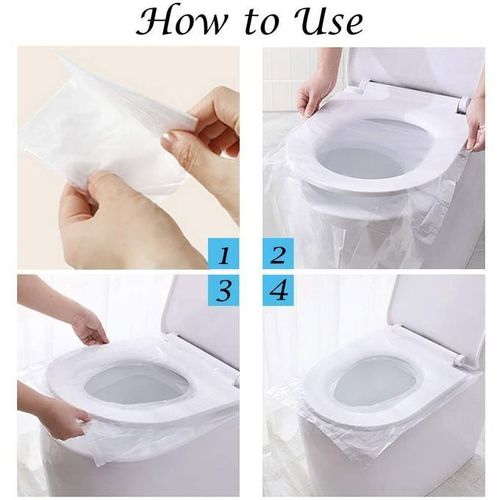 Generic Pack de 50 Housses Protège Siège Toilette Jetable