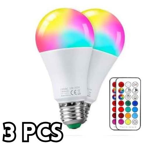 Generic 3 Ampoule RGB E27 – Éclairage personnalisable