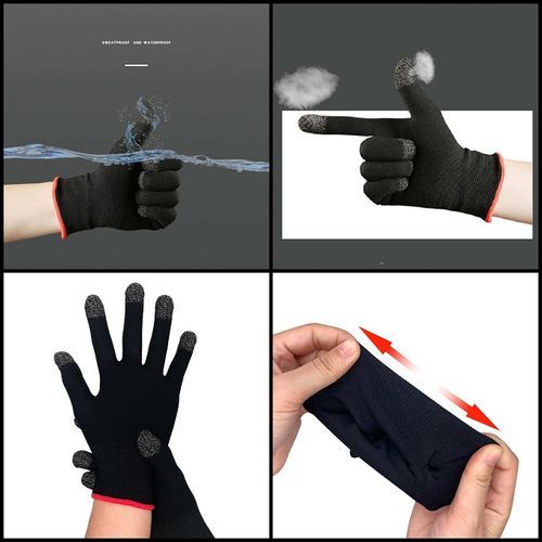 Mains Dans Des Gants En Tapant Sur Le Clavier D'ordinateur Portable.  Concept De Protection Antivirus