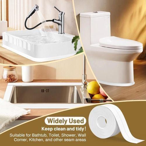 product_image_name-Drop Stop-شريط عازل للماء لحافة الحوض، المراحيض، الحمام، شريط إحكام للزاوية الجدارية-2