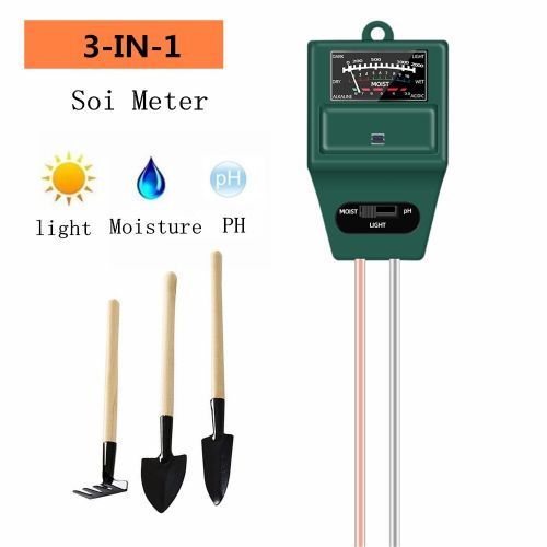 Generic 3 en 1 Sol Hygromètre Capteur d'Humidité, Instrument de Lumière,  PH-mètre, à prix pas cher