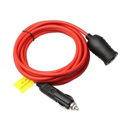 Adapter 24V 12FT Foot Heavy Duty Extension Cord With Cigarette Lighter Plug 3.5m Plastic-Red