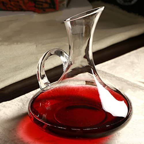 Generic Carafe à vin en cristal de qualité supérieure, avec poignée  élégante et raffinée à prix pas cher