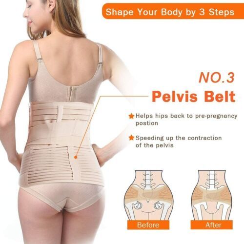 Soutien Post-partum 3 En 1 – Récupération Du Ventre, De La Taille, Du Bassin,  Ceinture Gainante Pour Femme, Ceinture Post-partum, Corset De Récupération,  Bande Ventrale, 