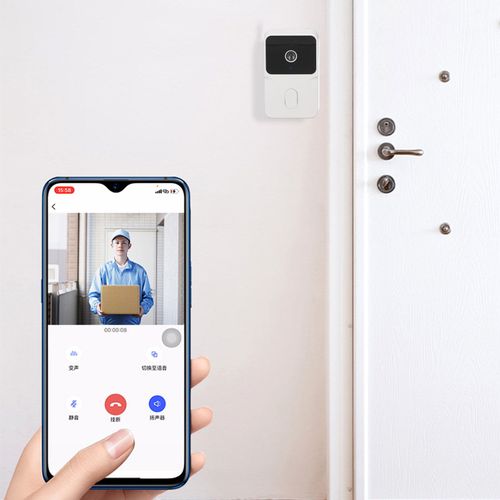 Sonnette connectée sans fil Wi-Fi avec Caméra de sécurité Interphone Vidéo