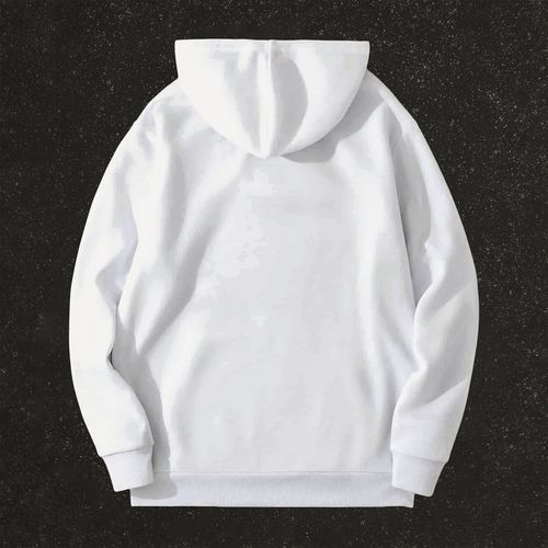 Generic Sweat-shirt à capuche Hoodie Motif pour Homme - Blanc