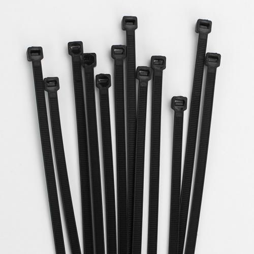 Generic Attache de câble en nylon plastique 100 PCS noir 4.8X400 anneau de  fixation à prix pas cher