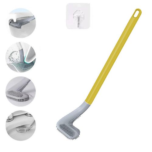 Generic Brosse WC avec tête de brosse de golf Avec long manche - Nettoyage  en profondeur à prix pas cher