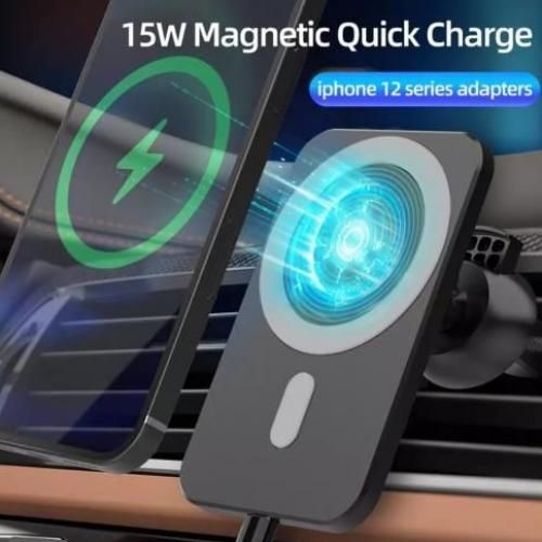 Chargeur magsafe voiture sans fil 15W avec magnétique Magsafe