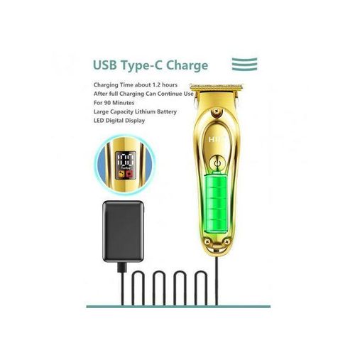 product_image_name-Htc- Tondeuse AT-176 professionnelle zéro rechargeable cheveux et barbe écran LED -2