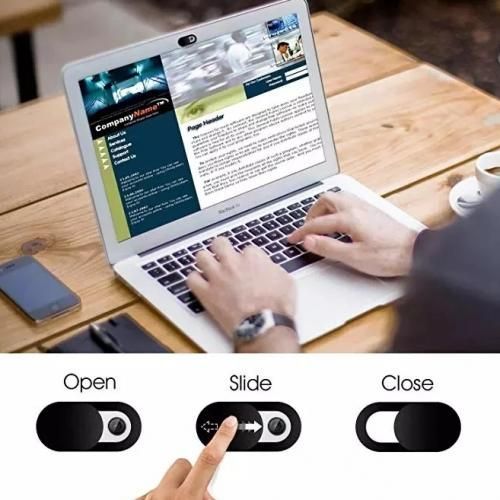 6 pièces Ovale Confidentialité Couverture De Webcam Pour Caméra