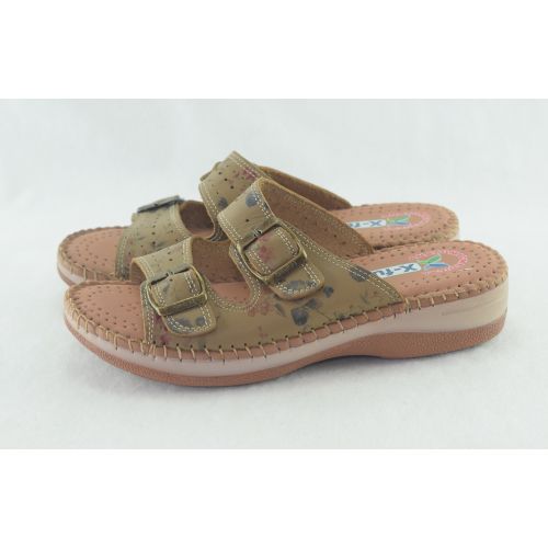 Generic Sandale femme Marron Fleurs sandale en cuir souple et leger confortable a prix pas cher Jumia Maroc