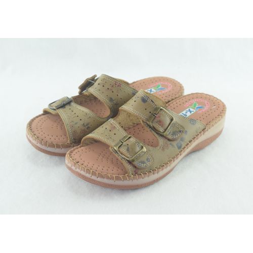 Generic Sandale femme Marron Fleurs sandale en cuir souple et leger confortable a prix pas cher Jumia Maroc